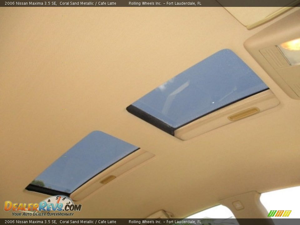 2006 Nissan Maxima 3.5 SE Coral Sand Metallic / Cafe Latte Photo #23