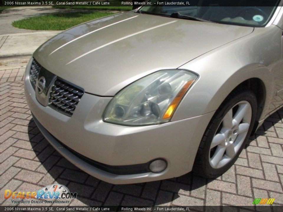 2006 Nissan Maxima 3.5 SE Coral Sand Metallic / Cafe Latte Photo #24