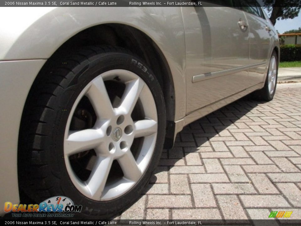 2006 Nissan Maxima 3.5 SE Coral Sand Metallic / Cafe Latte Photo #26