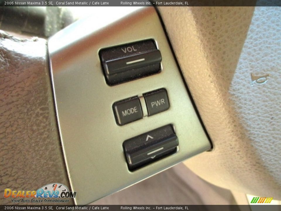 2006 Nissan Maxima 3.5 SE Coral Sand Metallic / Cafe Latte Photo #27
