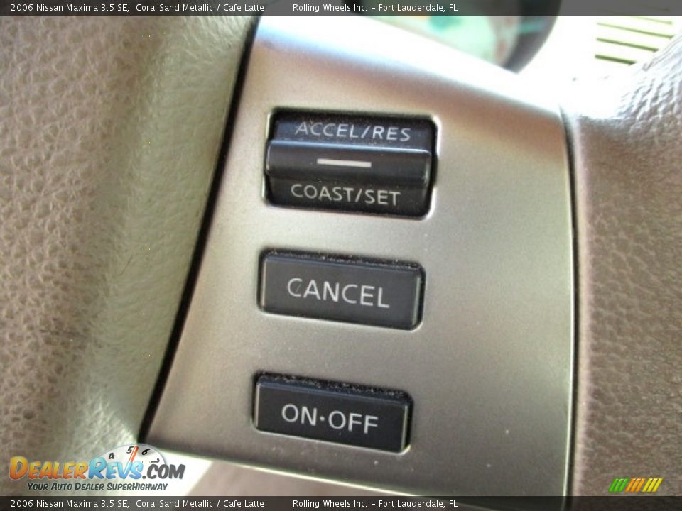 2006 Nissan Maxima 3.5 SE Coral Sand Metallic / Cafe Latte Photo #29