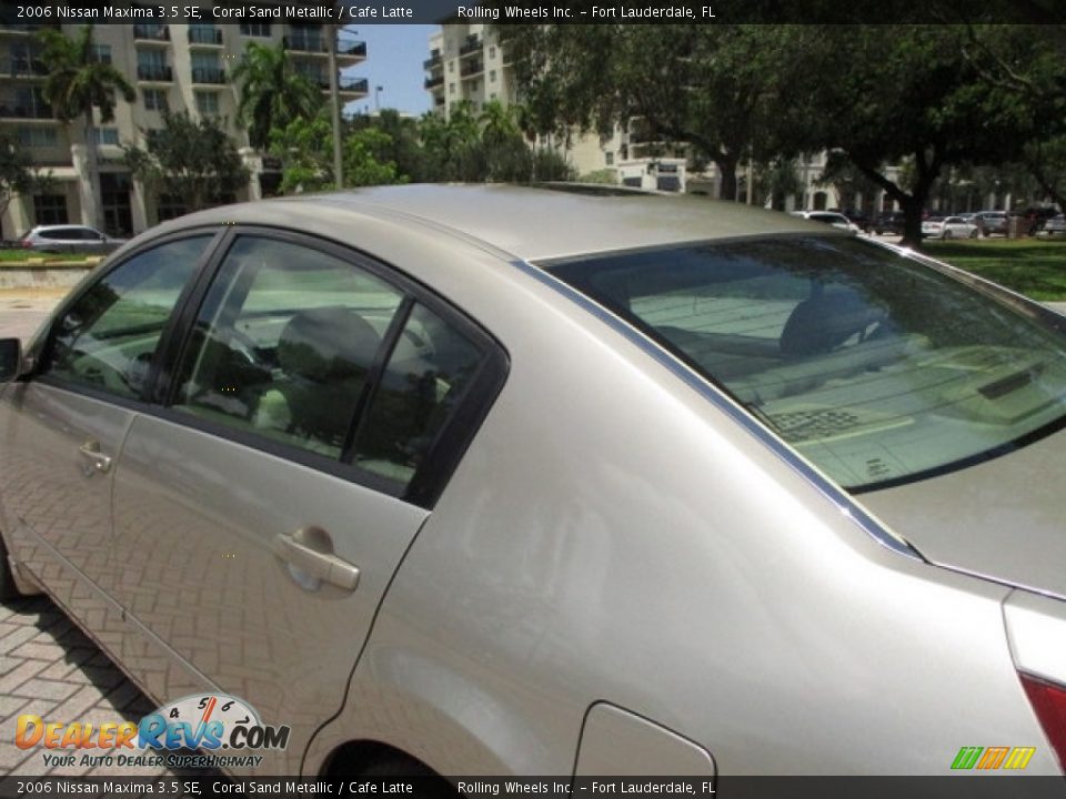 2006 Nissan Maxima 3.5 SE Coral Sand Metallic / Cafe Latte Photo #32