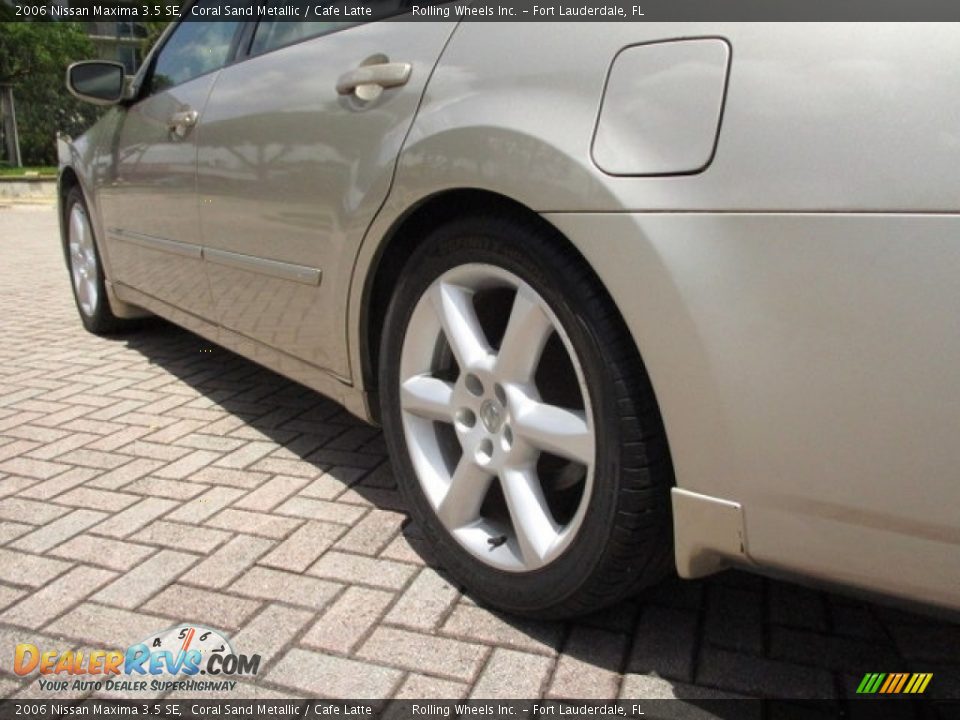 2006 Nissan Maxima 3.5 SE Coral Sand Metallic / Cafe Latte Photo #33