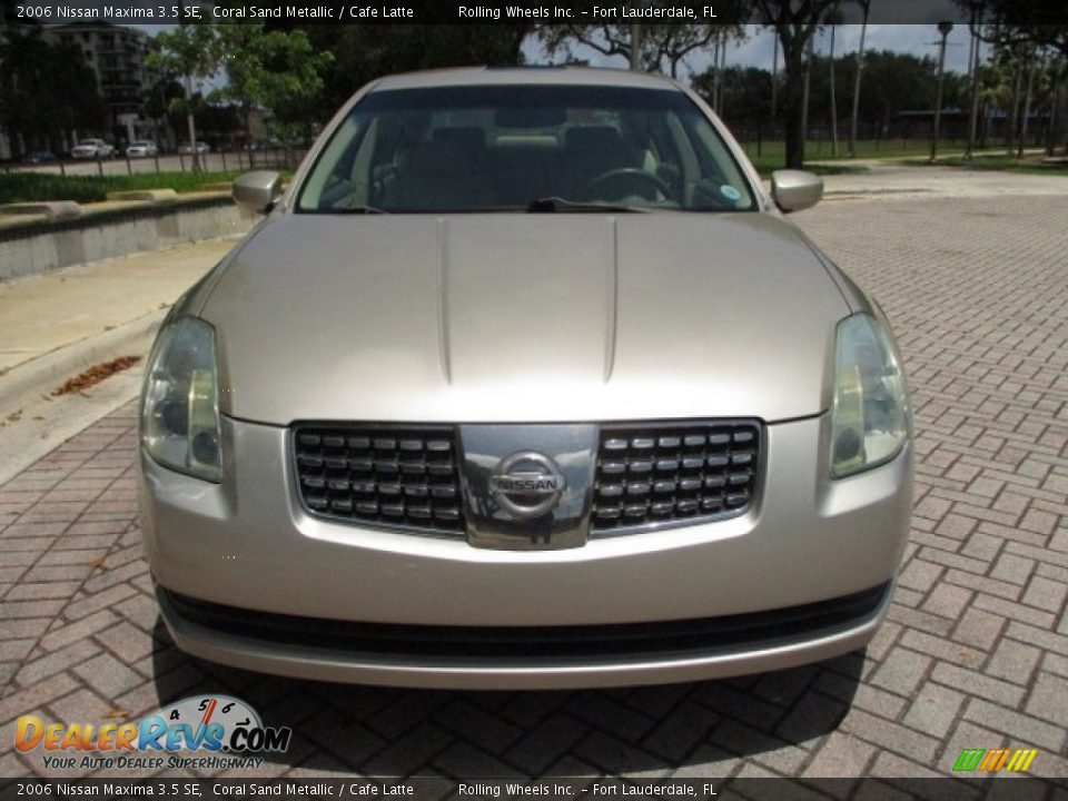 2006 Nissan Maxima 3.5 SE Coral Sand Metallic / Cafe Latte Photo #35