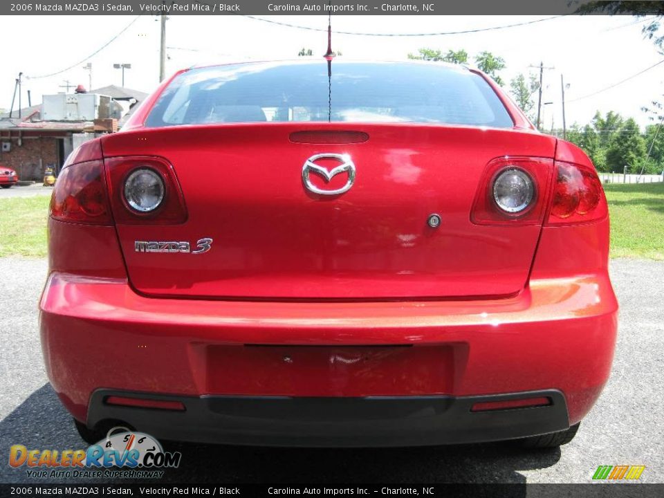 2006 Mazda MAZDA3 i Sedan Velocity Red Mica / Black Photo #7