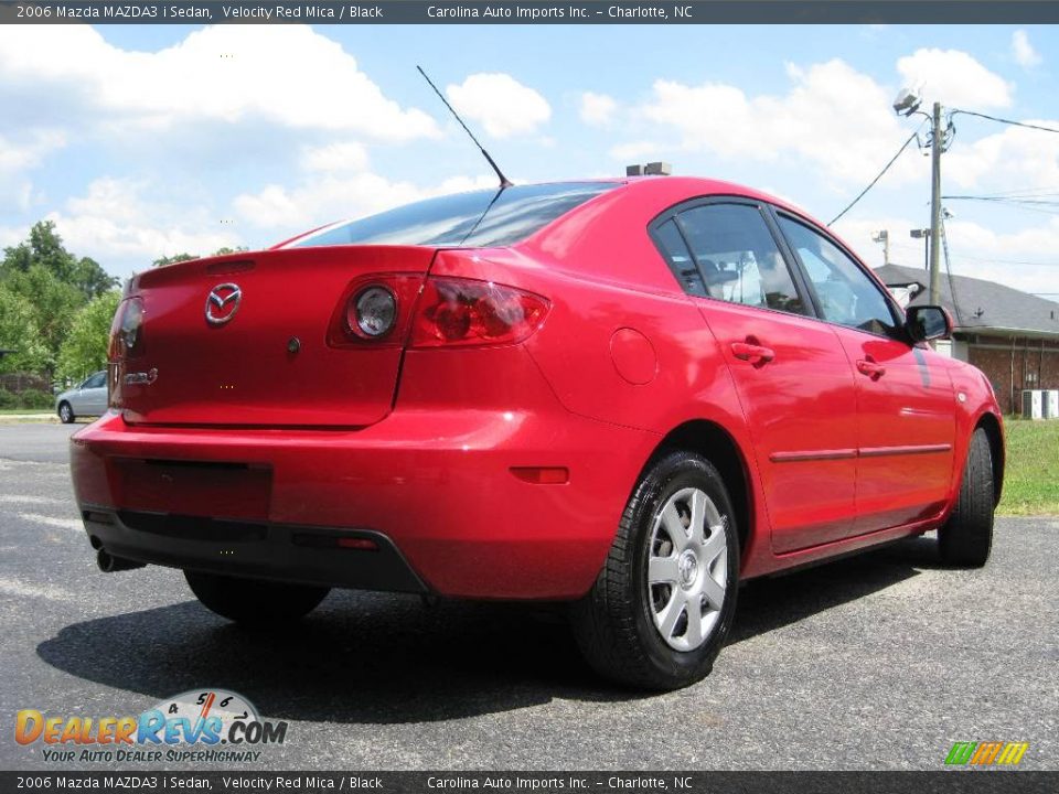 2006 Mazda MAZDA3 i Sedan Velocity Red Mica / Black Photo #8