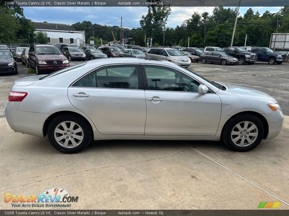 2008 Toyota Camry LE V6 Classic Silver Metallic / Bisque Photo #3