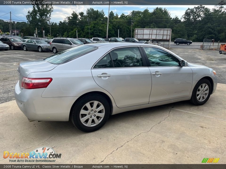 2008 Toyota Camry LE V6 Classic Silver Metallic / Bisque Photo #4