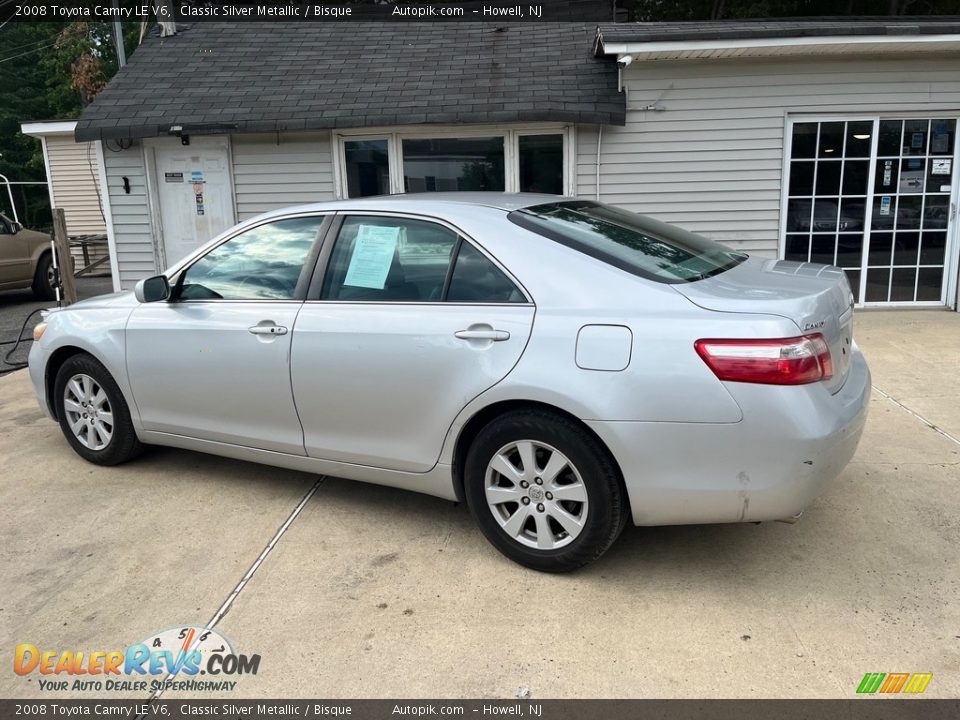 2008 Toyota Camry LE V6 Classic Silver Metallic / Bisque Photo #8