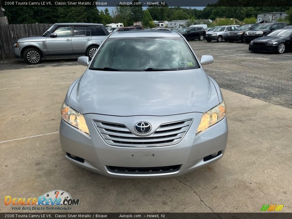 2008 Toyota Camry LE V6 Classic Silver Metallic / Bisque Photo #12