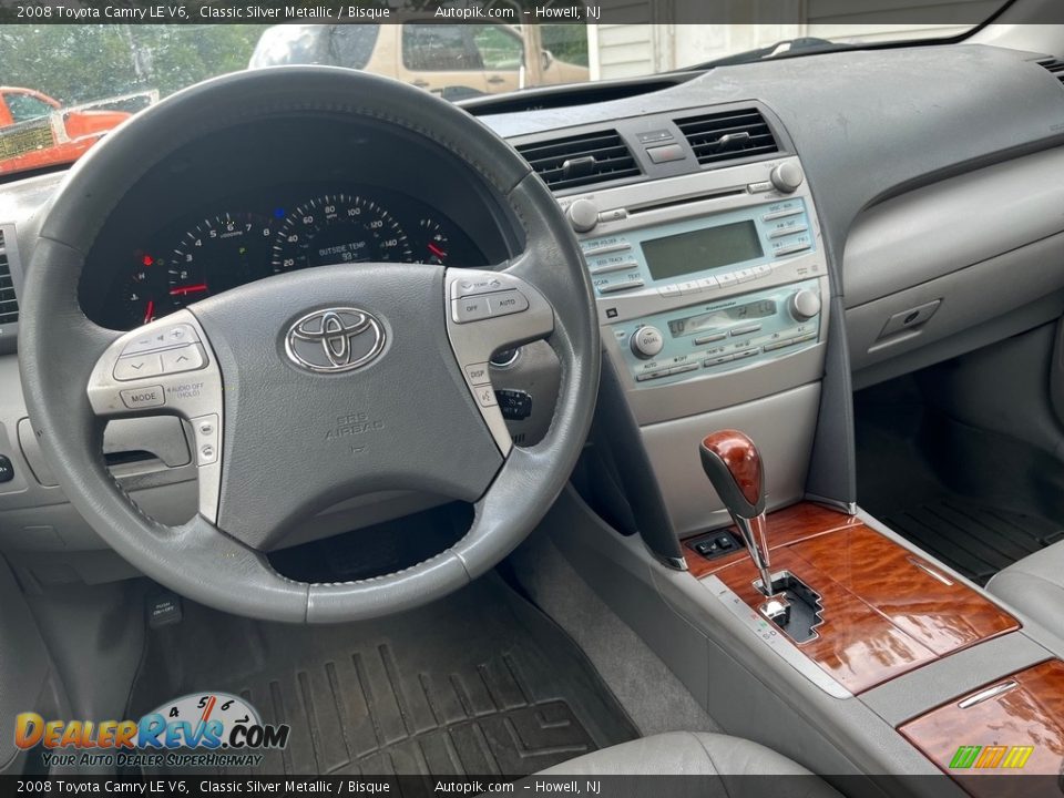 2008 Toyota Camry LE V6 Classic Silver Metallic / Bisque Photo #18