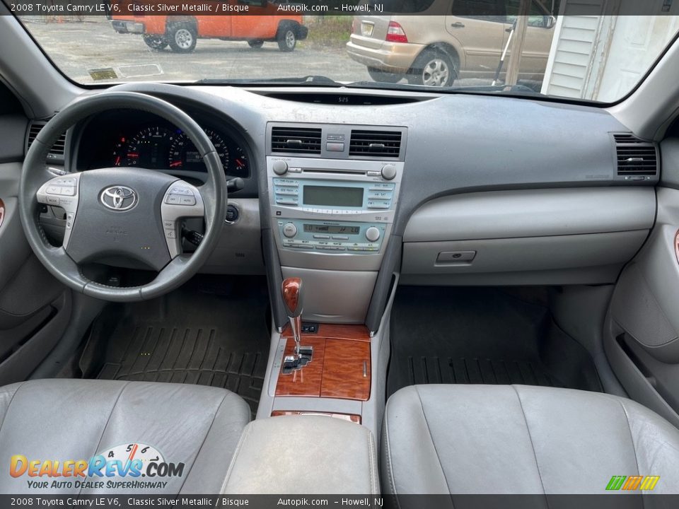 2008 Toyota Camry LE V6 Classic Silver Metallic / Bisque Photo #19