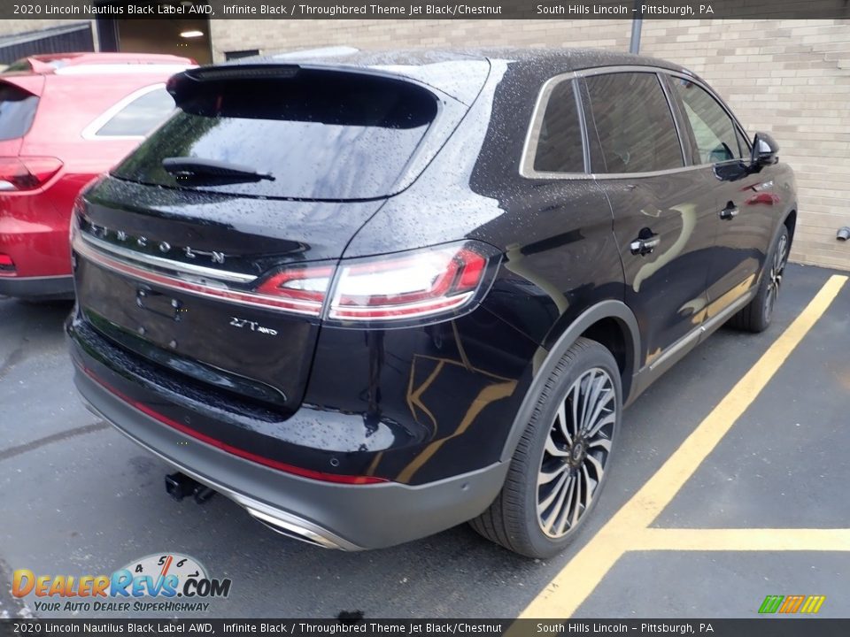 2020 Lincoln Nautilus Black Label AWD Infinite Black / Throughbred Theme Jet Black/Chestnut Photo #4