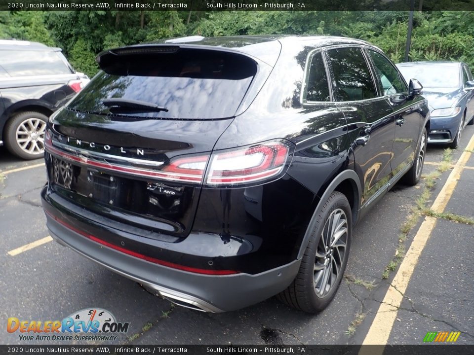 2020 Lincoln Nautilus Reserve AWD Infinite Black / Terracotta Photo #4