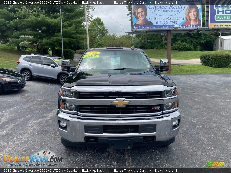 2016 Chevrolet Silverado 2500HD LTZ Crew Cab 4x4 Black / Jet Black Photo #7