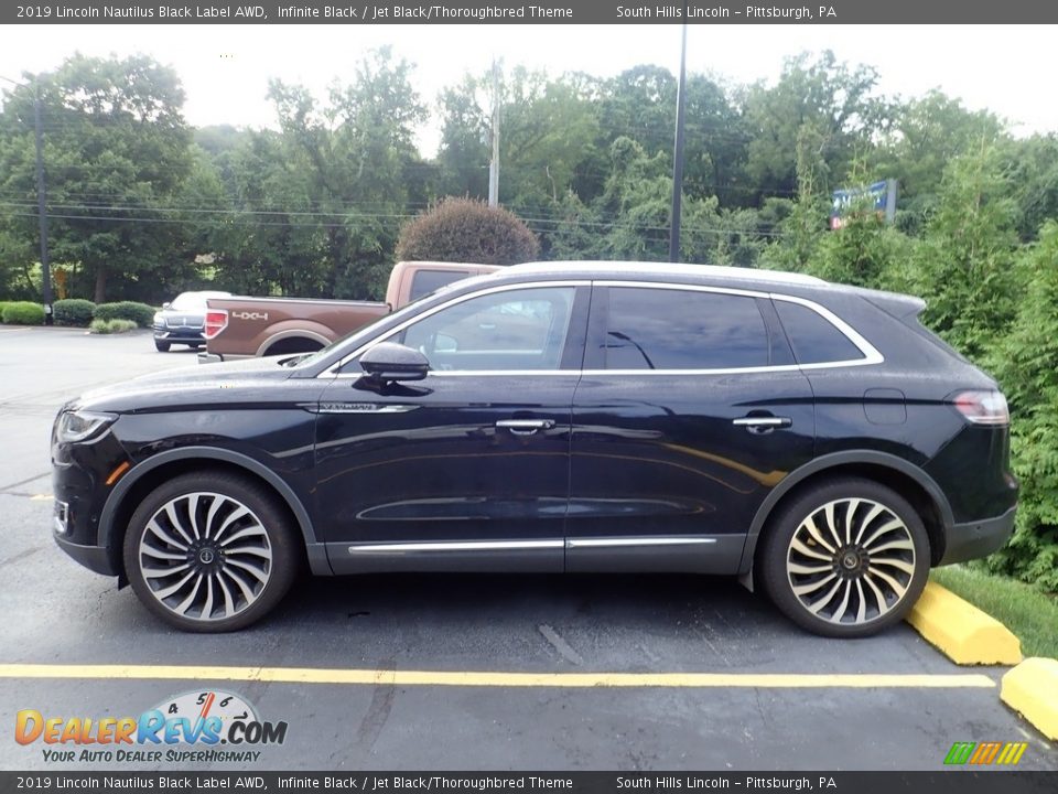 2019 Lincoln Nautilus Black Label AWD Infinite Black / Jet Black/Thoroughbred Theme Photo #2