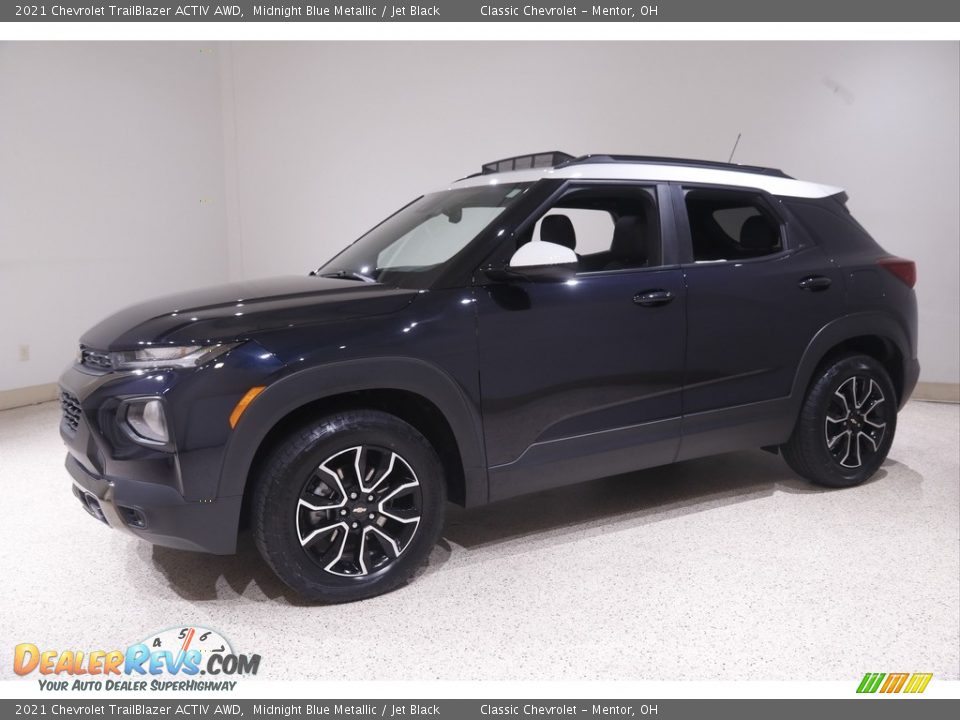2021 Chevrolet TrailBlazer ACTIV AWD Midnight Blue Metallic / Jet Black Photo #3