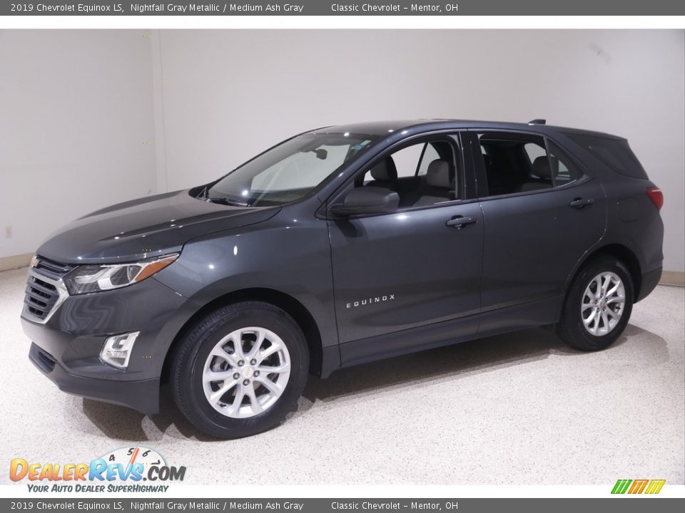 2019 Chevrolet Equinox LS Nightfall Gray Metallic / Medium Ash Gray Photo #3