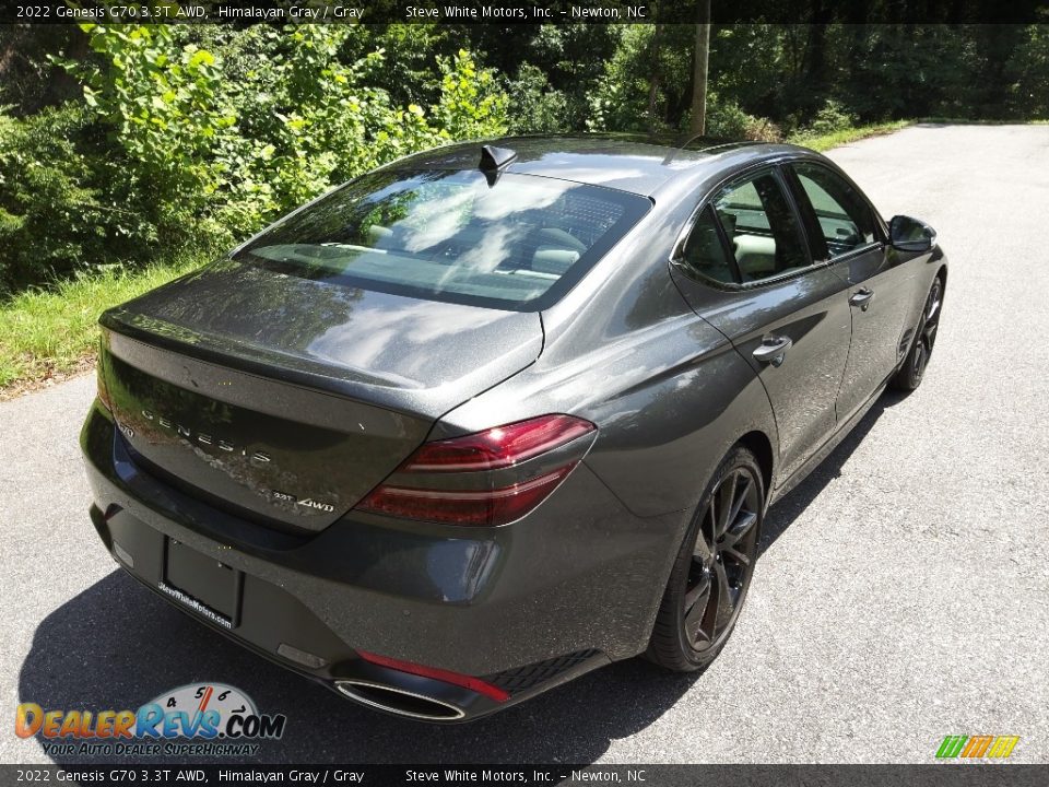 2022 Genesis G70 3.3T AWD Himalayan Gray / Gray Photo #7