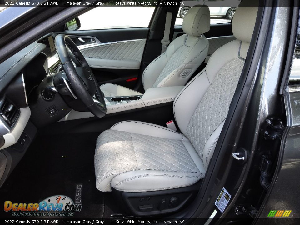 Gray Interior - 2022 Genesis G70 3.3T AWD Photo #12