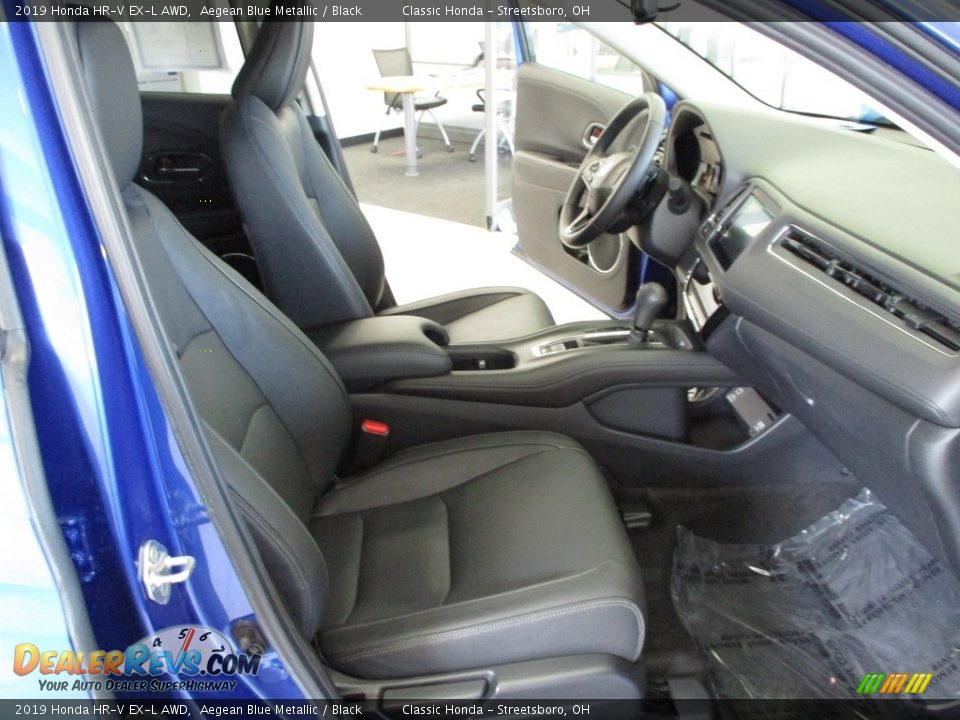 2019 Honda HR-V EX-L AWD Aegean Blue Metallic / Black Photo #16