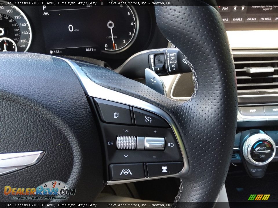 2022 Genesis G70 3.3T AWD Steering Wheel Photo #20