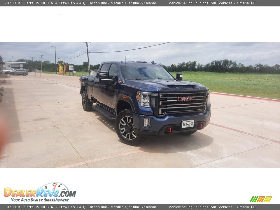 2020 GMC Sierra 3500HD AT4 Crew Cab 4WD Carbon Black Metallic / Jet Black/Kalahari Photo #5