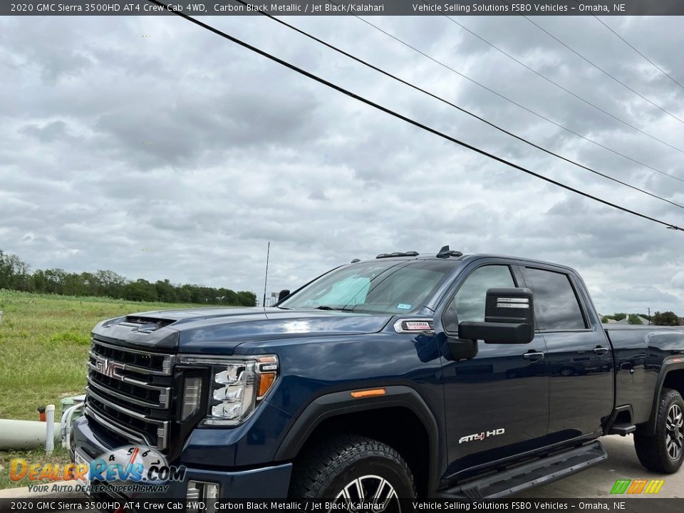 2020 GMC Sierra 3500HD AT4 Crew Cab 4WD Carbon Black Metallic / Jet Black/Kalahari Photo #8