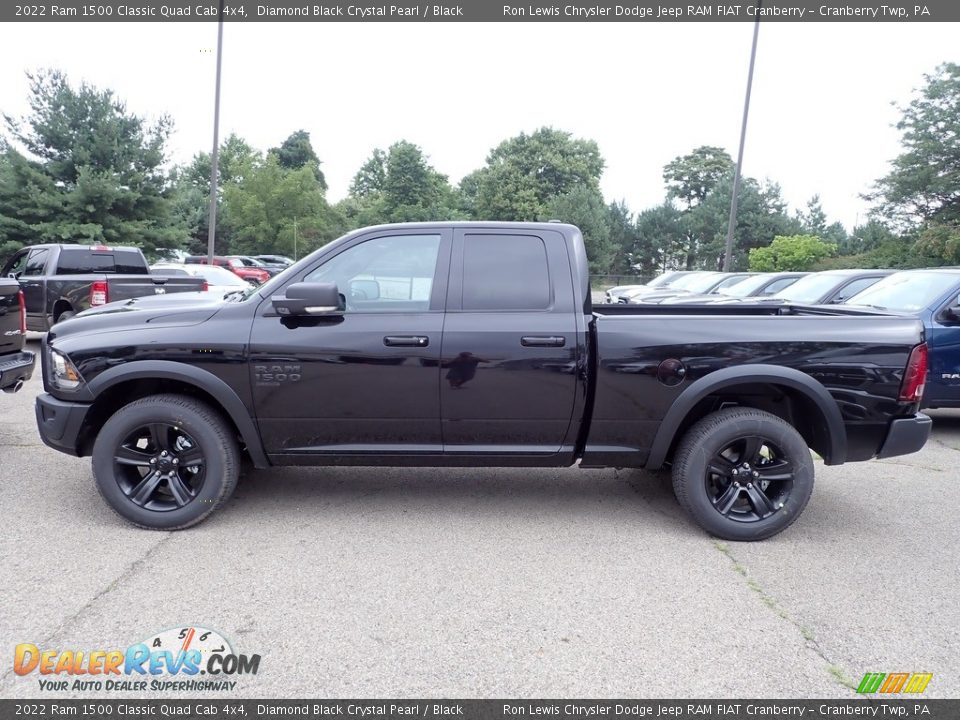 Diamond Black Crystal Pearl 2022 Ram 1500 Classic Quad Cab 4x4 Photo #2