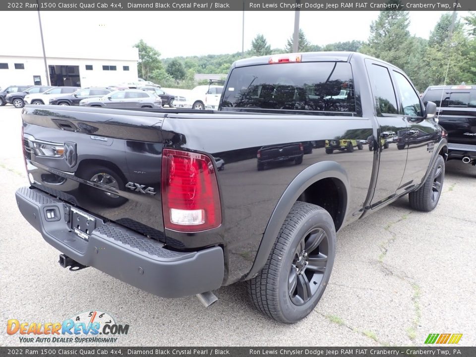 2022 Ram 1500 Classic Quad Cab 4x4 Diamond Black Crystal Pearl / Black Photo #5