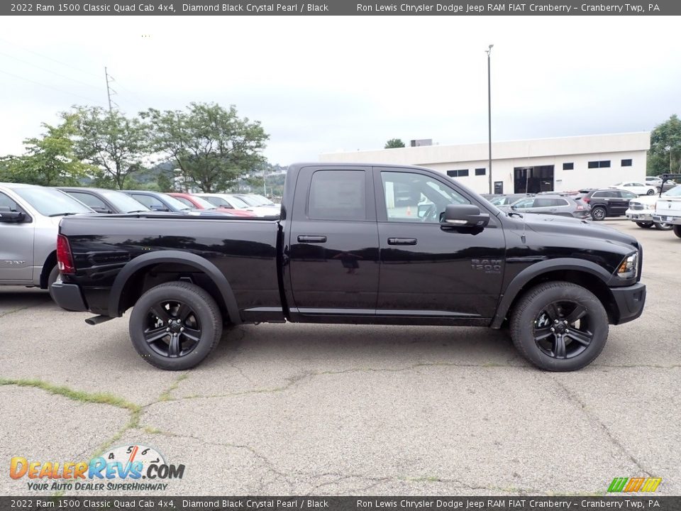 Diamond Black Crystal Pearl 2022 Ram 1500 Classic Quad Cab 4x4 Photo #6
