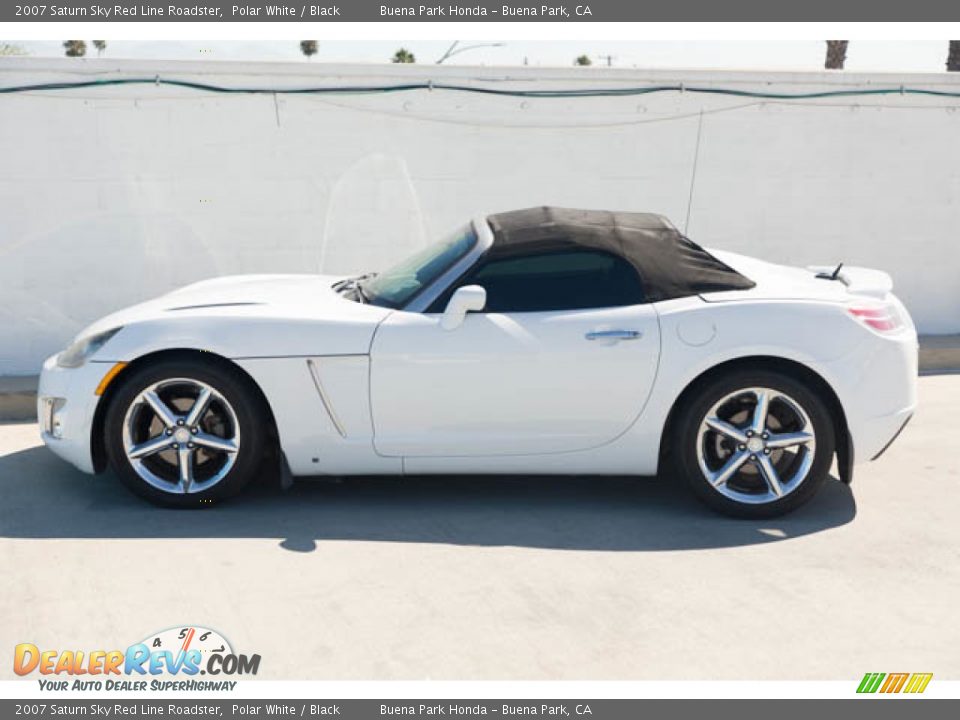 2007 Saturn Sky Red Line Roadster Polar White / Black Photo #9