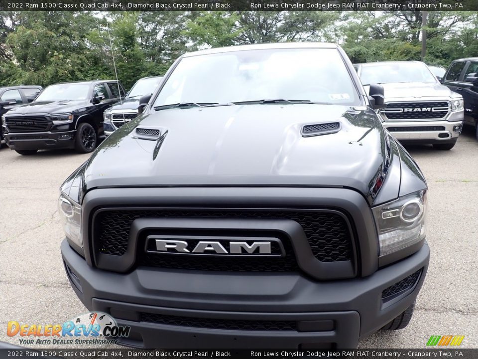 2022 Ram 1500 Classic Quad Cab 4x4 Diamond Black Crystal Pearl / Black Photo #8