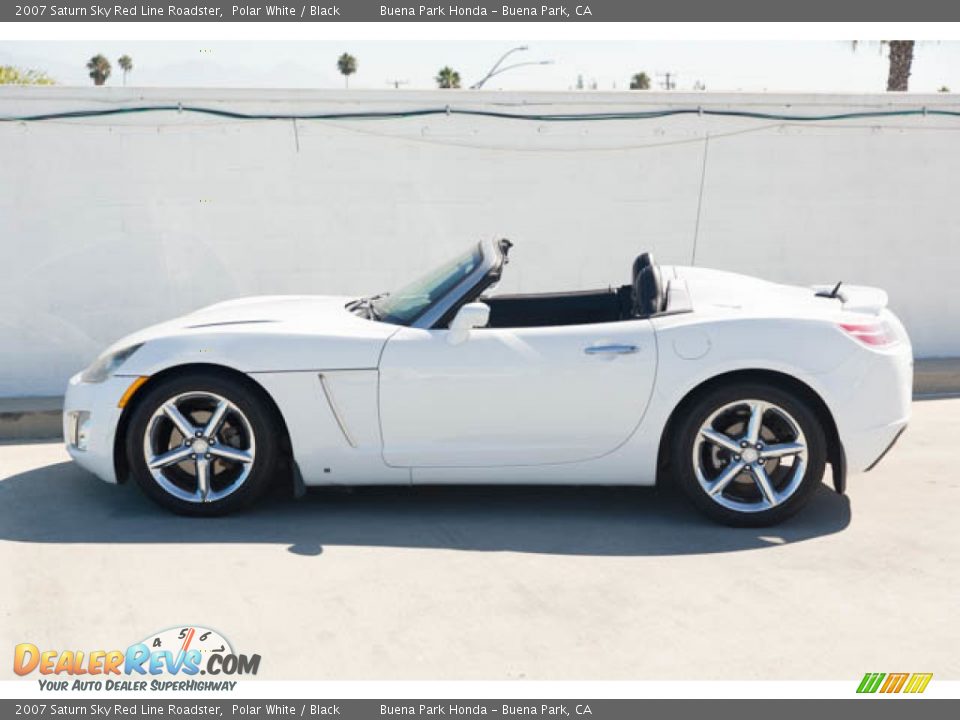 2007 Saturn Sky Red Line Roadster Polar White / Black Photo #10