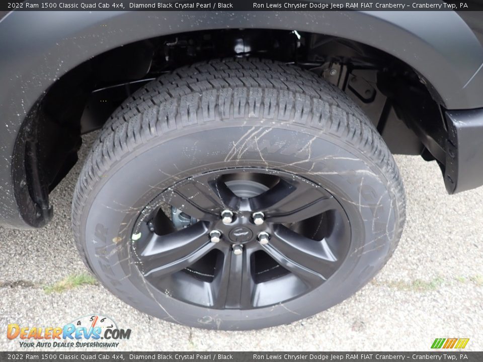 2022 Ram 1500 Classic Quad Cab 4x4 Diamond Black Crystal Pearl / Black Photo #9