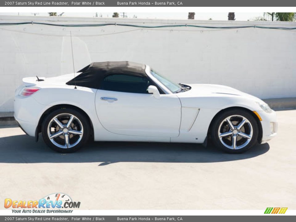 2007 Saturn Sky Red Line Roadster Polar White / Black Photo #16