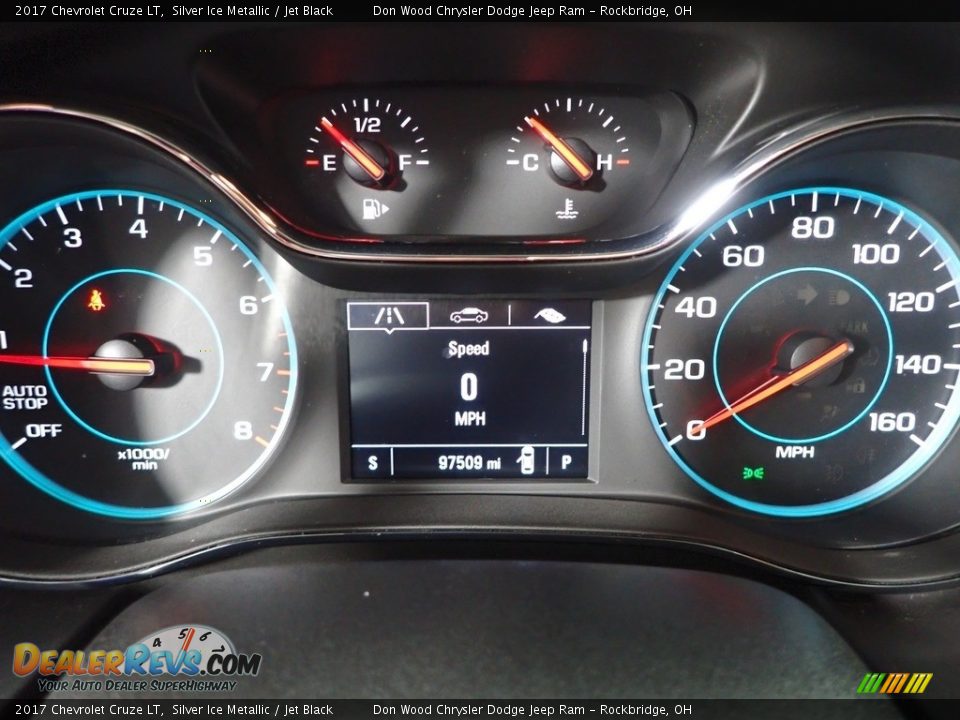 2017 Chevrolet Cruze LT Silver Ice Metallic / Jet Black Photo #18