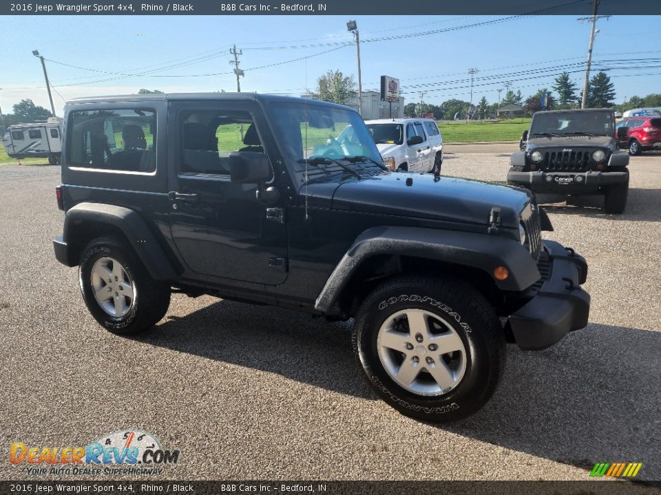 2016 Jeep Wrangler Sport 4x4 Rhino / Black Photo #1