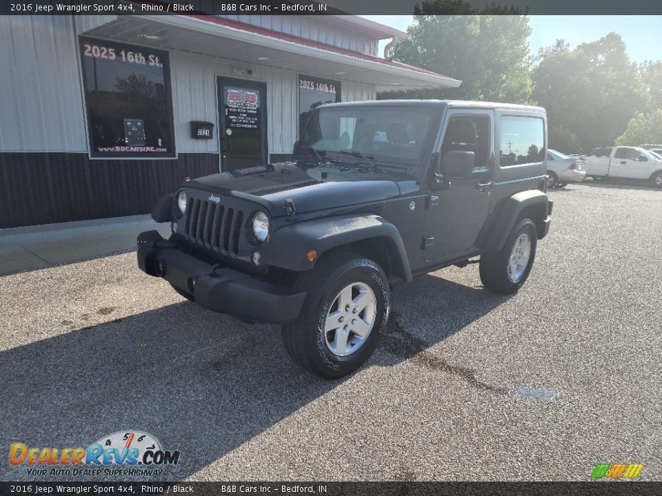 2016 Jeep Wrangler Sport 4x4 Rhino / Black Photo #2