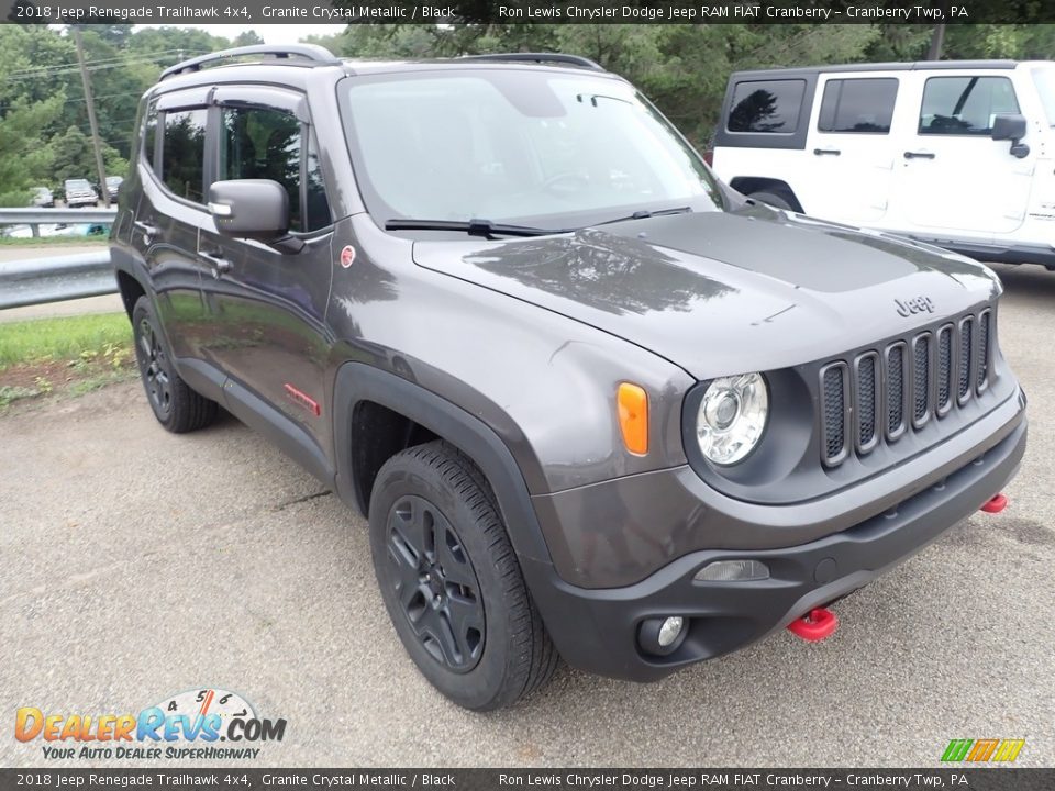 2018 Jeep Renegade Trailhawk 4x4 Granite Crystal Metallic / Black Photo #3