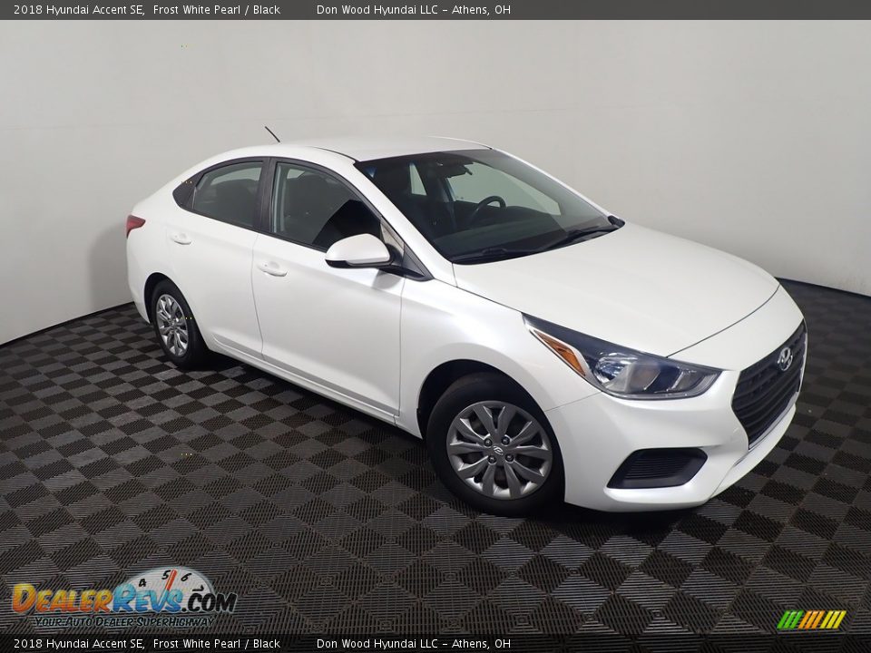 2018 Hyundai Accent SE Frost White Pearl / Black Photo #3