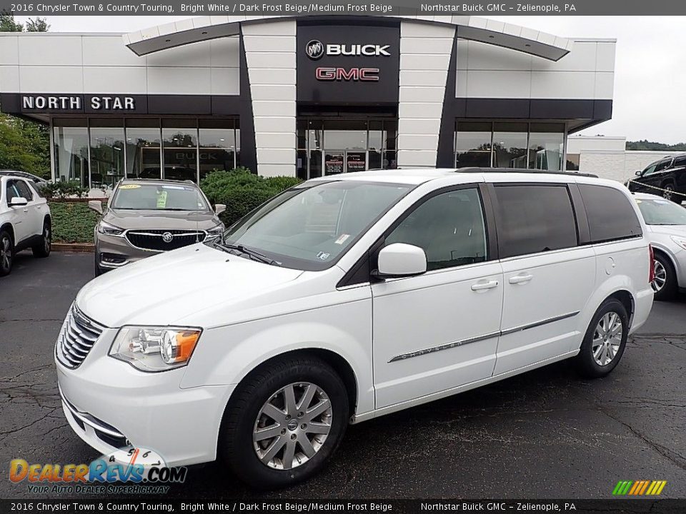 2016 Chrysler Town & Country Touring Bright White / Dark Frost Beige/Medium Frost Beige Photo #1