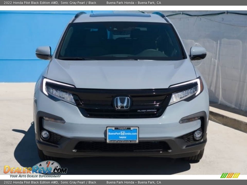 2022 Honda Pilot Black Edition AWD Sonic Gray Pearl / Black Photo #3