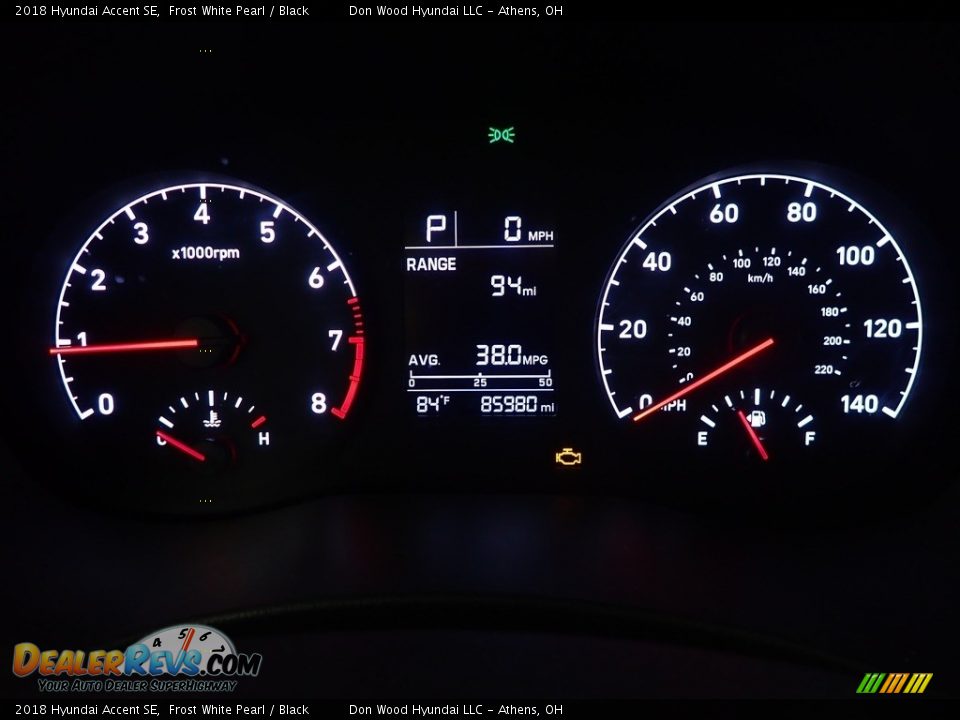 2018 Hyundai Accent SE Frost White Pearl / Black Photo #28