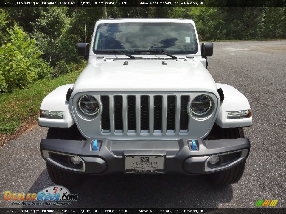 2022 Jeep Wrangler Unlimited Sahara 4XE Hybrid Bright White / Black Photo #3