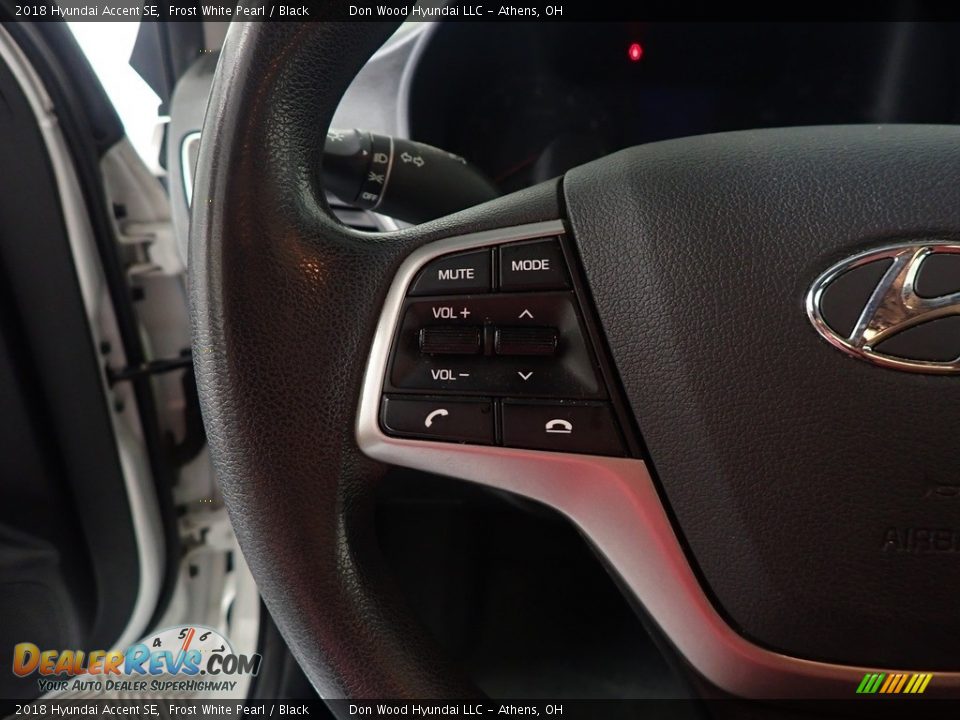 2018 Hyundai Accent SE Frost White Pearl / Black Photo #29
