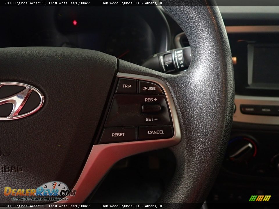 2018 Hyundai Accent SE Frost White Pearl / Black Photo #30