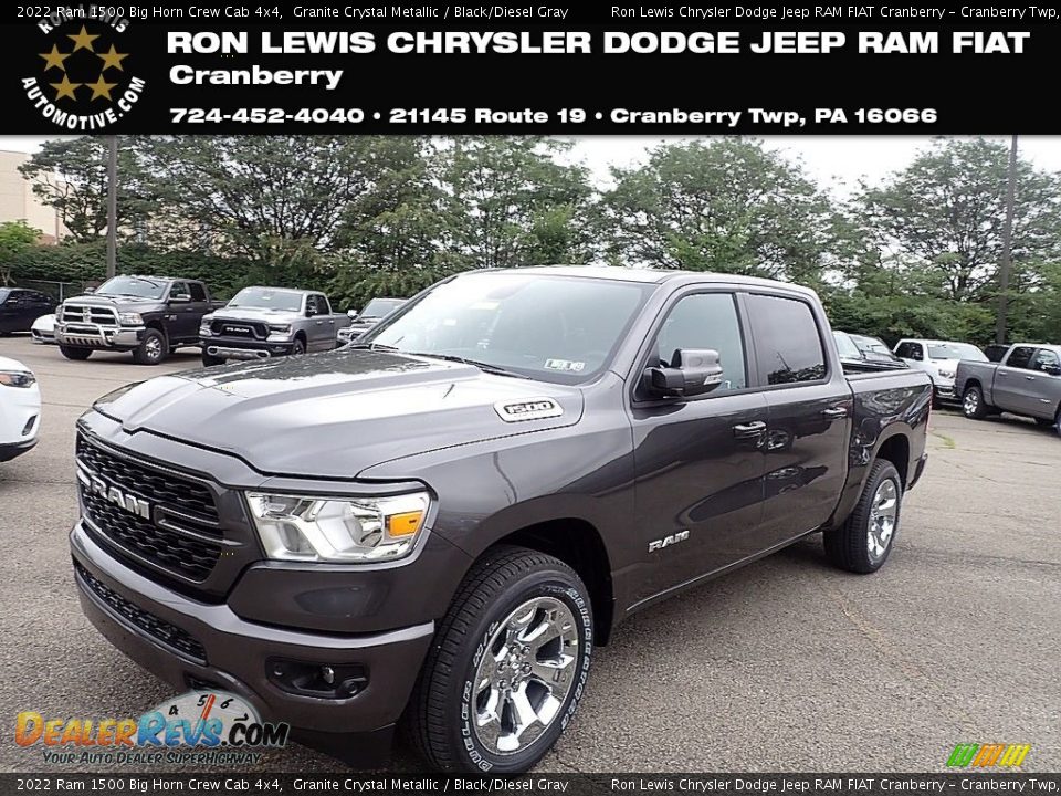 2022 Ram 1500 Big Horn Crew Cab 4x4 Granite Crystal Metallic / Black/Diesel Gray Photo #1