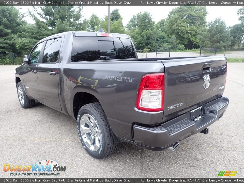2022 Ram 1500 Big Horn Crew Cab 4x4 Granite Crystal Metallic / Black/Diesel Gray Photo #3