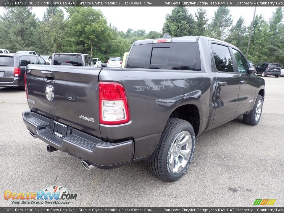 2022 Ram 1500 Big Horn Crew Cab 4x4 Granite Crystal Metallic / Black/Diesel Gray Photo #5